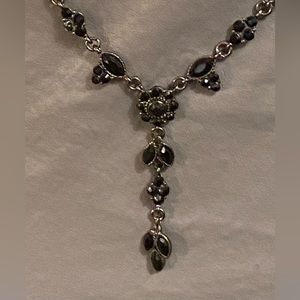 Lovely black drop necklace